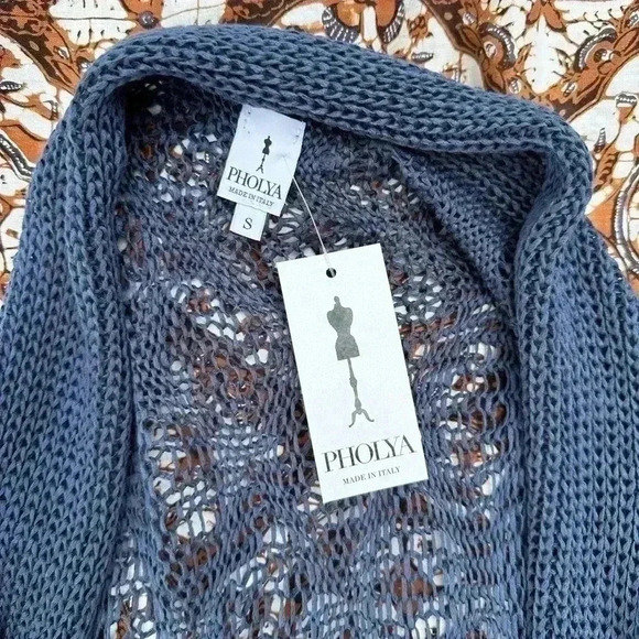 Madison Pholya Open Front Knit Sleeveless Sweater Small - Picture 4 of 4